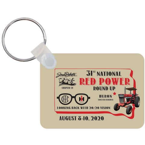 Red Power Round Up 2026 Key Chain